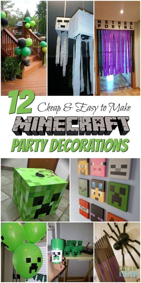 Minecraft Party Ideas How To Host A Cheap Minecraft Birthday Party Minecraft Party