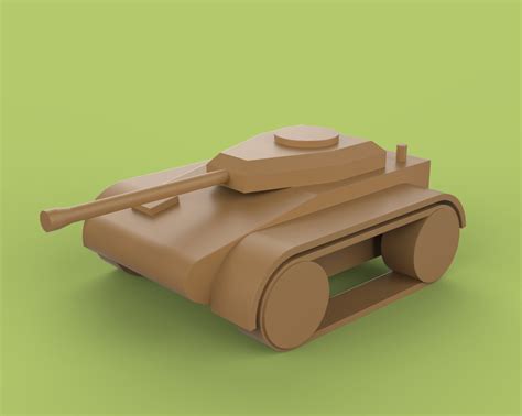 Diy Cardboard Tank 3d Cad Model Library Grabcad