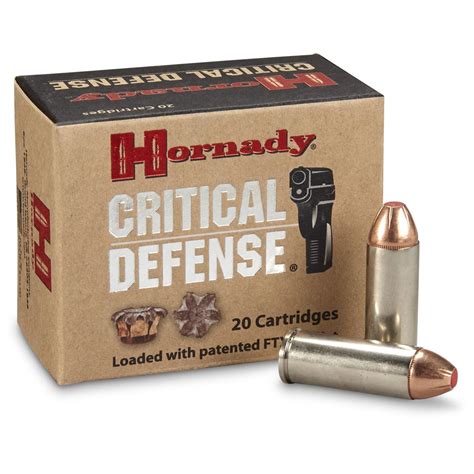 Hornady Critical Defense 45 Lc Ftx 185 Grain 20 Rounds 203628