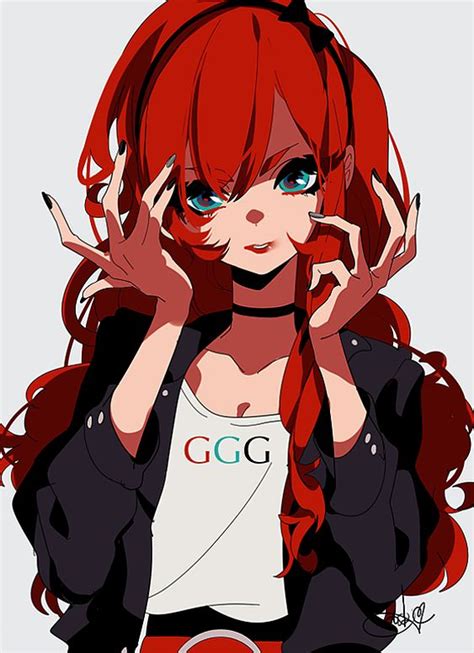 Deviantart Anime Girl With Red Hair