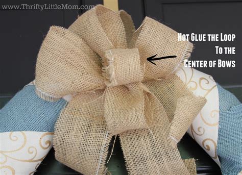 How To Make A Burlap Bow For A Wreath Change Comin