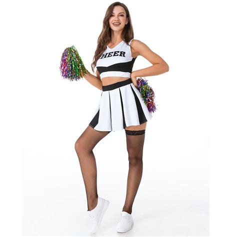 3pcs Set New Ladies Cheerleader Costume Sport Cheer Uniform Sexy