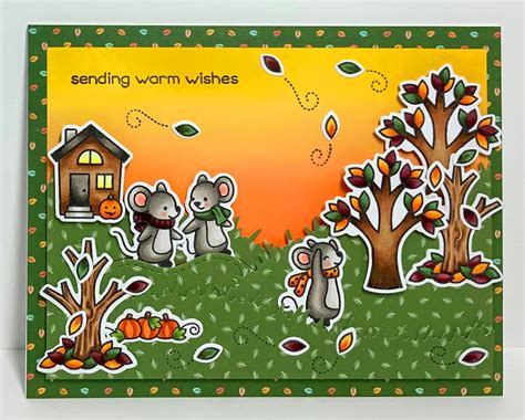 Cards And More Crafts Lawn Fawn Awesome Autumn Challenge