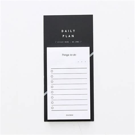 To Do List Memo Pad Daily Plan Sticky Notes With Grid Etsy UK