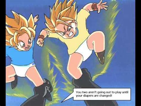 Trunks And Goten In Diapers Youtube