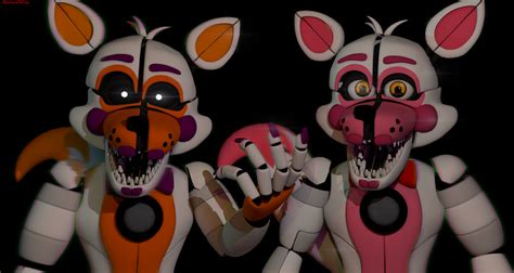 Funtime Foxy And Lolbit By Adventureoldfoxy On Deviantart