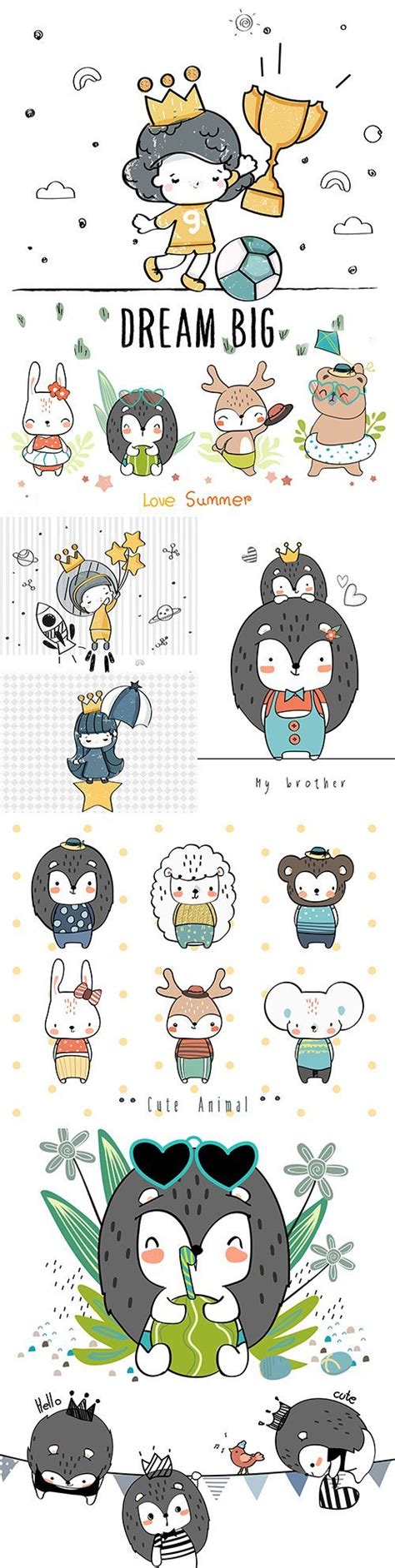 Download Wild and tropical animals zoo cartoon drawn sketch - SoftArchive