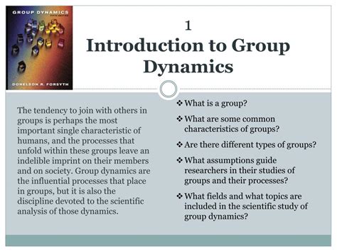 Ppt 1 Introduction To Group Dynamics Powerpoint Presentation Free