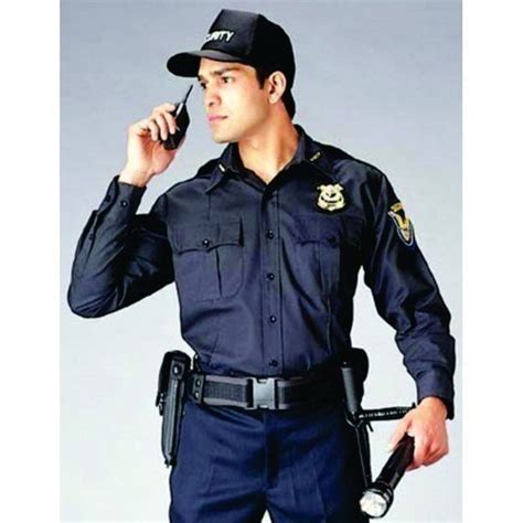 Poly Cotton Mens Blue Security Uniform At Rs 850piece In Bhopal Id