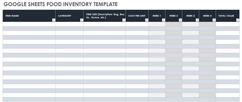 Google Sheets Inventory Template Free Printable Templates