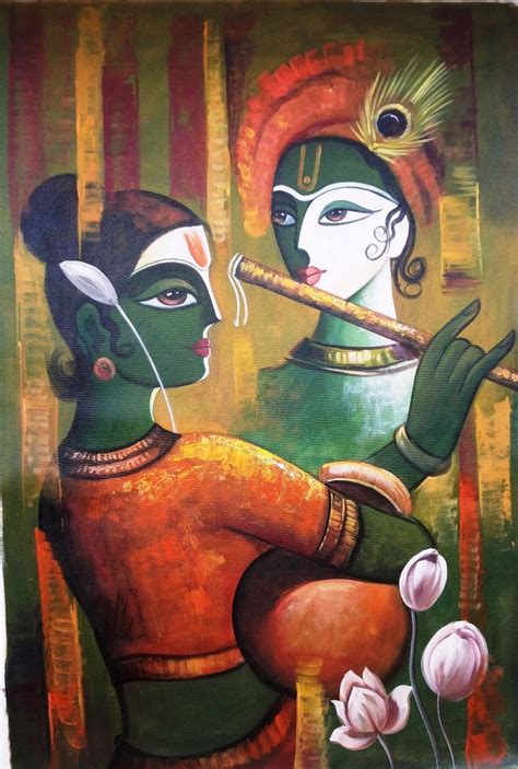Beautiful radha krishna acrylic painting for beginners. 20 Modern Art Paintings Of Radha Krishna | The o'jays, Art ...