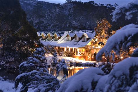 Australia Cradle Mountain Lodge Lodge Snow Tasmania Winter