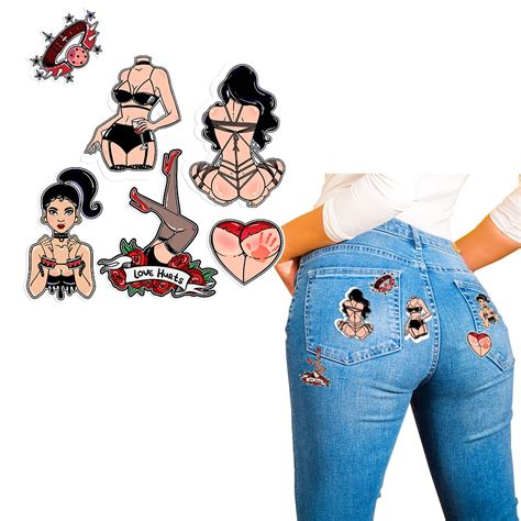 Xc Sex Adult Ladies Patches Diy Heat Transfer Stickers Jeans Parches
