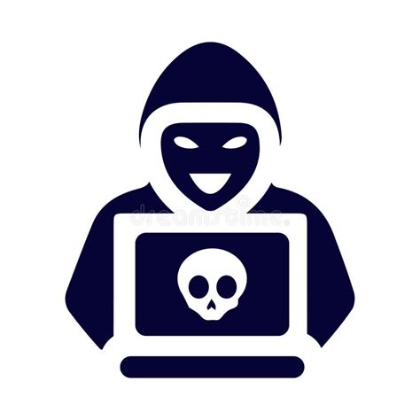 Mask Man Head Computer Software Hacker Computer Hacker Icon Stock