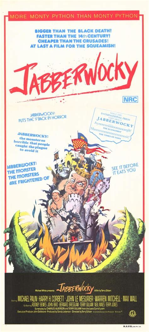 Jabberwocky Movie Poster Style C 11 X 17 1977