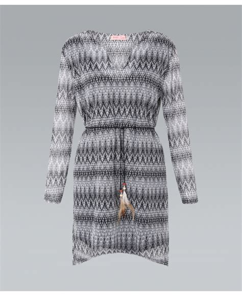 Krisp Aztec Print Asymmetric Tunic Dress Tops From Krisp Clothing Uk