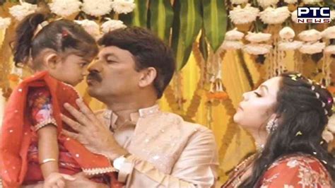 Manoj Tiwari Drops Glimpses From Wife Surabhis Godh Bharai Nation Ptc News