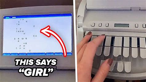 This Is How A Court Reporter Typewriter Works Youtube