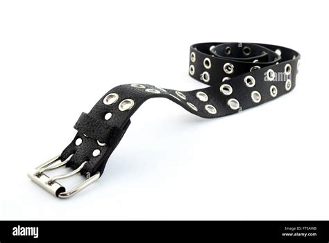 Black Studded Leather Belt Stock Photo Alamy