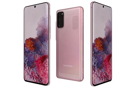 Samsung Galaxy S20 5g Plus Cloud Pink 3d Model Cgtrader