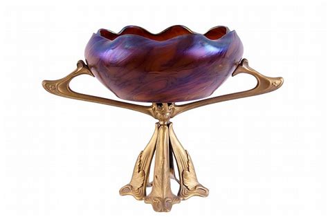 Loetz Glass Art Nouveau Centerpiece