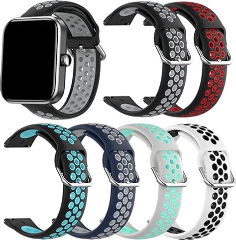 6 Pack Bands Compatible With Skg Smart Watch Band Menandwomen