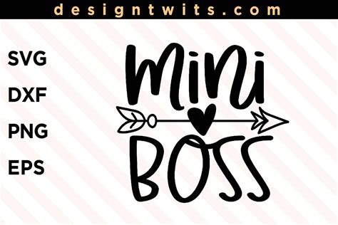 Mini Boss Svg Png File Instant Digital Download Etsy