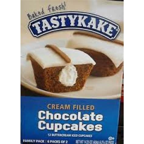 Tastykake Cream Filled Chocolate Cupcakes Packs