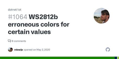 Ws2812b Erroneous Colors For Certain Values · Issue 1064 · Dotnetiot