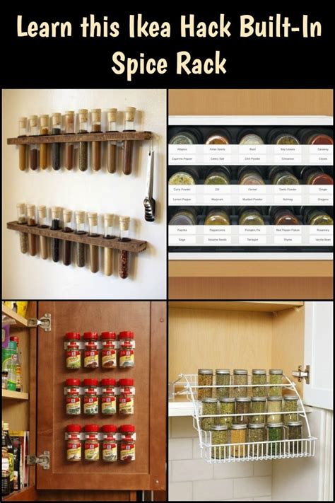 Ikea Hack Built In Spice Rack Diy Projects For Everyone Ikea Spice