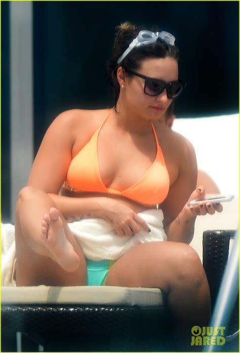 Demi Lovato Puts Her Amazing Bikini Body On Display In Miami Photo
