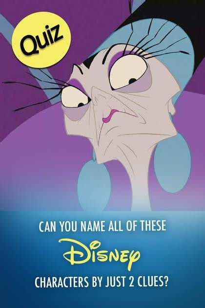 Quiz Can You Name All Of These Disney Characters By Just 2 Clues Disney Personality Quiz