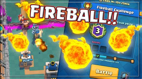Unstoppable Elite Barb Deck In The Fireball Challenge Clash Royale