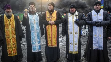 Ukraines Orthodox Priests Take Active Role In Protests February 21