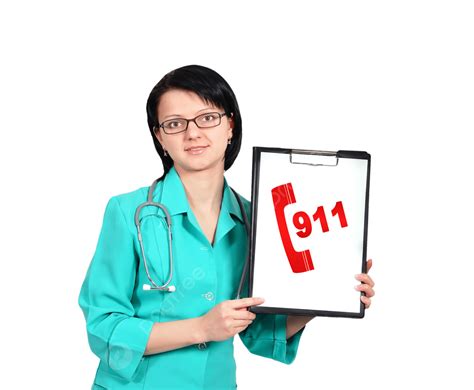 Clipboard With 911 Symbol Care Number Medical Telephone Png