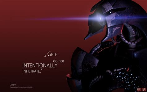 Mass Effect 3 Legion Quote Look Character Wallpaper
