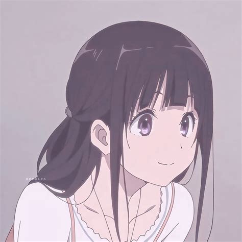 Chitanda Eru Icon🍙ʿ𖠄͎ Cute Anime Wallpaper Anime Monochrome Kawaii