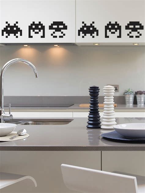 Tendencias de 2020 en 1 en hogar y jardín, mejoras para el hogar con cenefas para cocina y 1. Cenefas Adhesivas de Vinilo para la Cocina: Marcianos ...