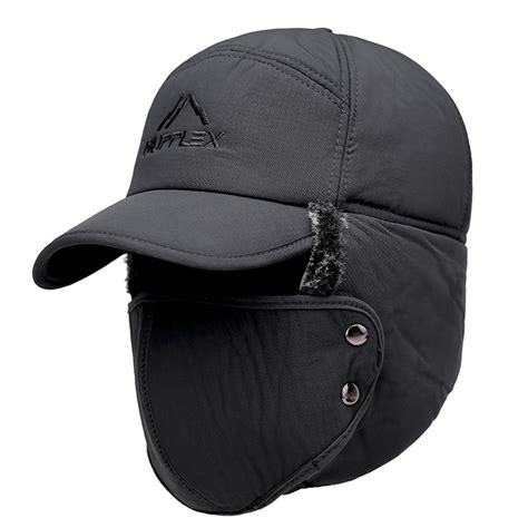 Anself Winter Warm Hat With Detachable Mask Full Face Outdoor