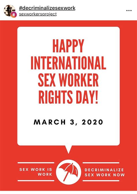 March 3rd International Sex Worker Rights Day December 17th 2023 Is