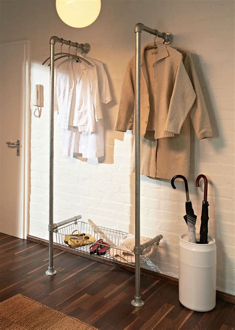 Make your own clothes hanging rack. Build Your Own Modern Clothing / Coat Rack | Simplified ...