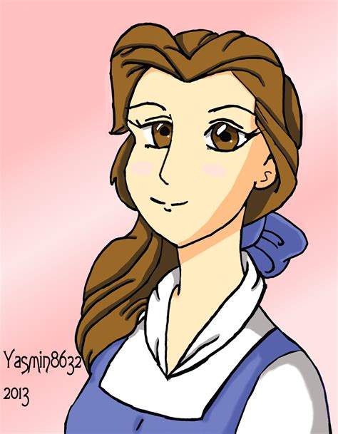 Anime Manga Version Of Disney Princess Belle By Yasmin8632 On Deviantart
