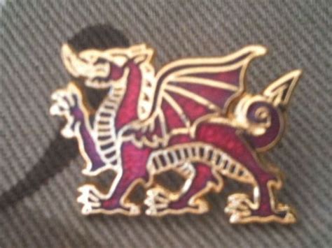 Royal Welsh Fusiliers Standing Dragon T Set Cufflinks Tie Clip Lapel