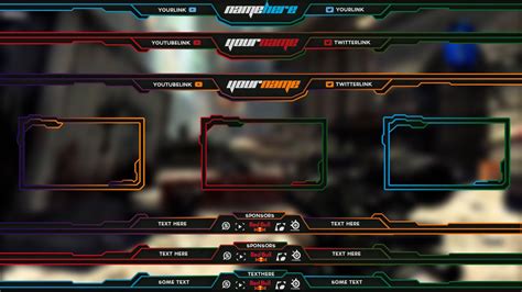 Free Twitch Overlay Template Pack 1 Youtube