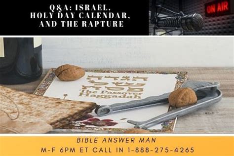 Qanda Israel Holy Day Calendar And The Rapture Christian Research