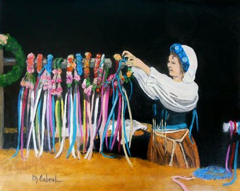 The Hair Wreath Vendor Painting By Maggie Cabral Fine Art America
