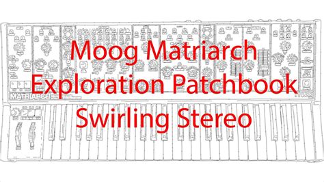 Moog Matriarch Exploration Patchbook Swirling Stereo Youtube