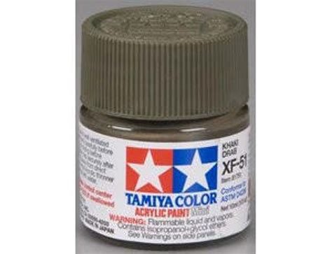 Tamiya Mini Xf 51 Flat Khaki Drab 10ml Acrylic Paint Wonderland