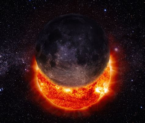 Space Universe Sun Moon Solar Eclipse Stars Wallpapers Hd