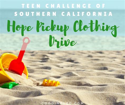 Hope Pickup Clothing Donation Drive Good In Deed Charity Support